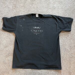2002-2003 Creed Weathered World Tour T Shirt XL 23x29 Black Gildan
